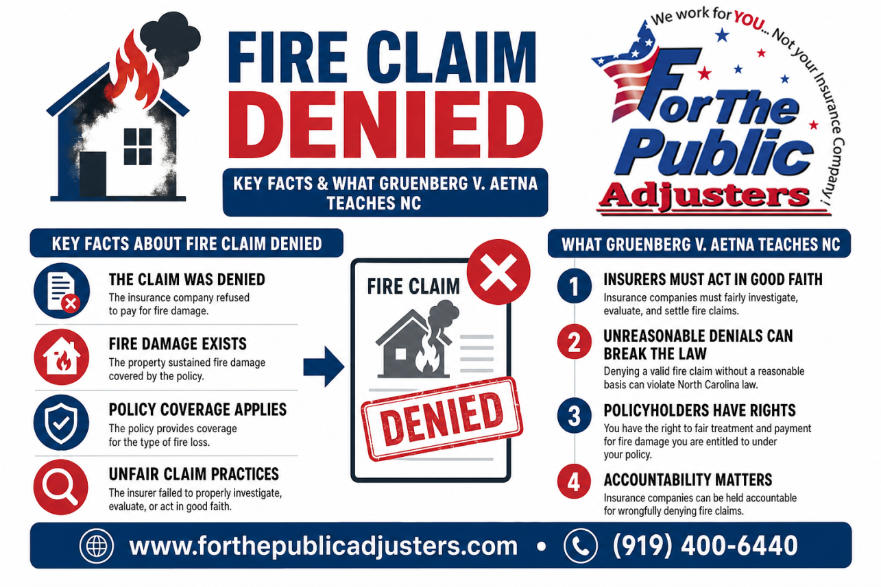 Fire Claim Denied Infographic