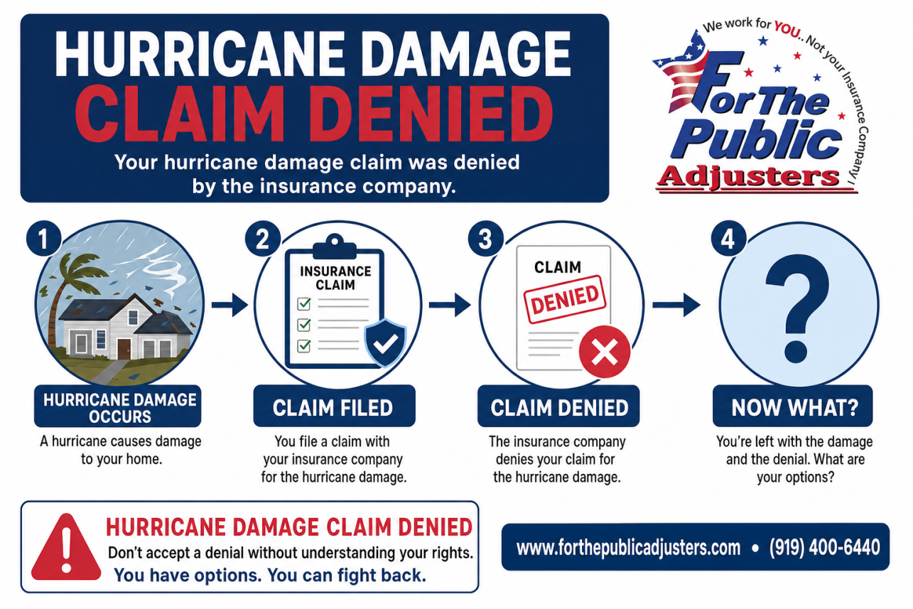 Hurricane Damage Claim Denied Infographic