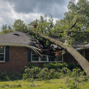 Tree Falls On Neighbor's House