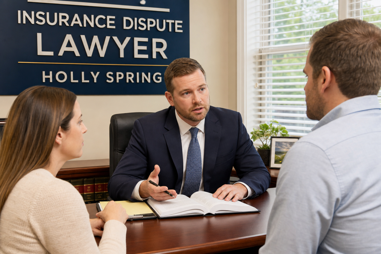 Insurance Dispute Lawyer Holly Springs — What does a public adjuster in Holly Springs do that an attorney typically doesn't?.