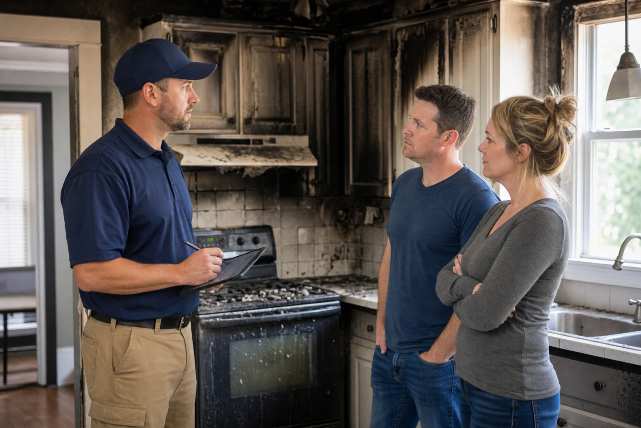 Smoke Damage Claim Help Fuquay Fuquay-varina, NC — My insurance company says a burnt-food incident is just a cleaning issue. Is that true?.