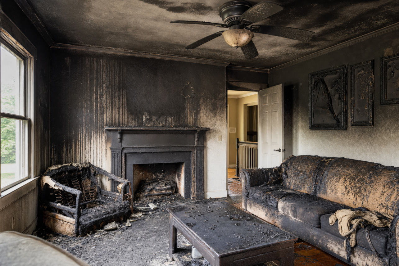 Smoke Damage Claim Help Knightdale, NC — Smoke Damage Claim help knightdale services for local customers.