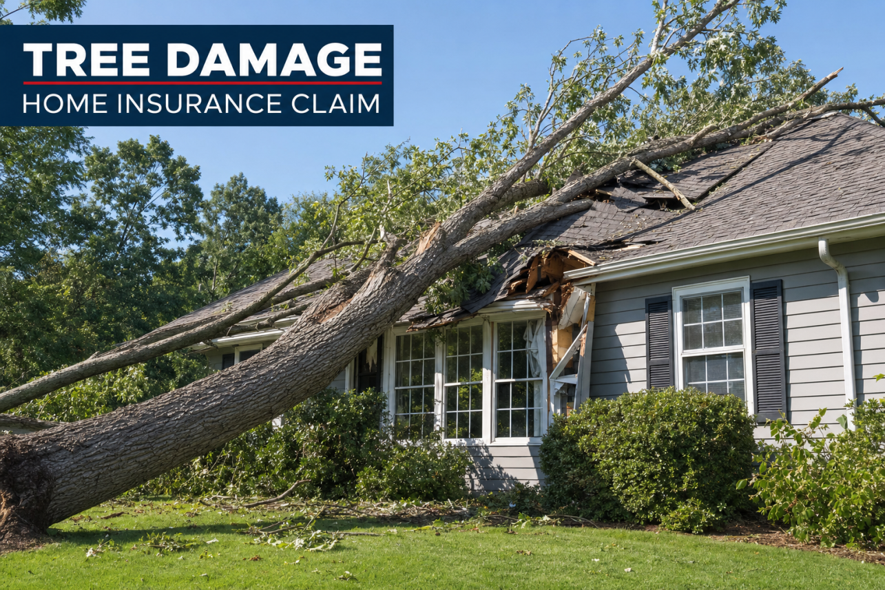 Tree Damage Home Insurance Claim Mebane — Tree damage home insurance claim services for local customers.