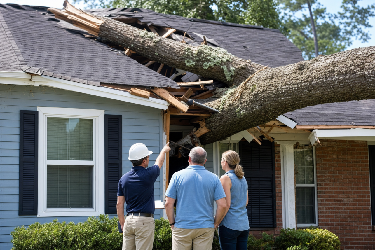 Tree Damage To House Pittsboro, NC — Will my insurance actually pay to remove the tree and rebuild — or just patch the roof?. Most homeowners policies cover the structure, your damaged contents, an.