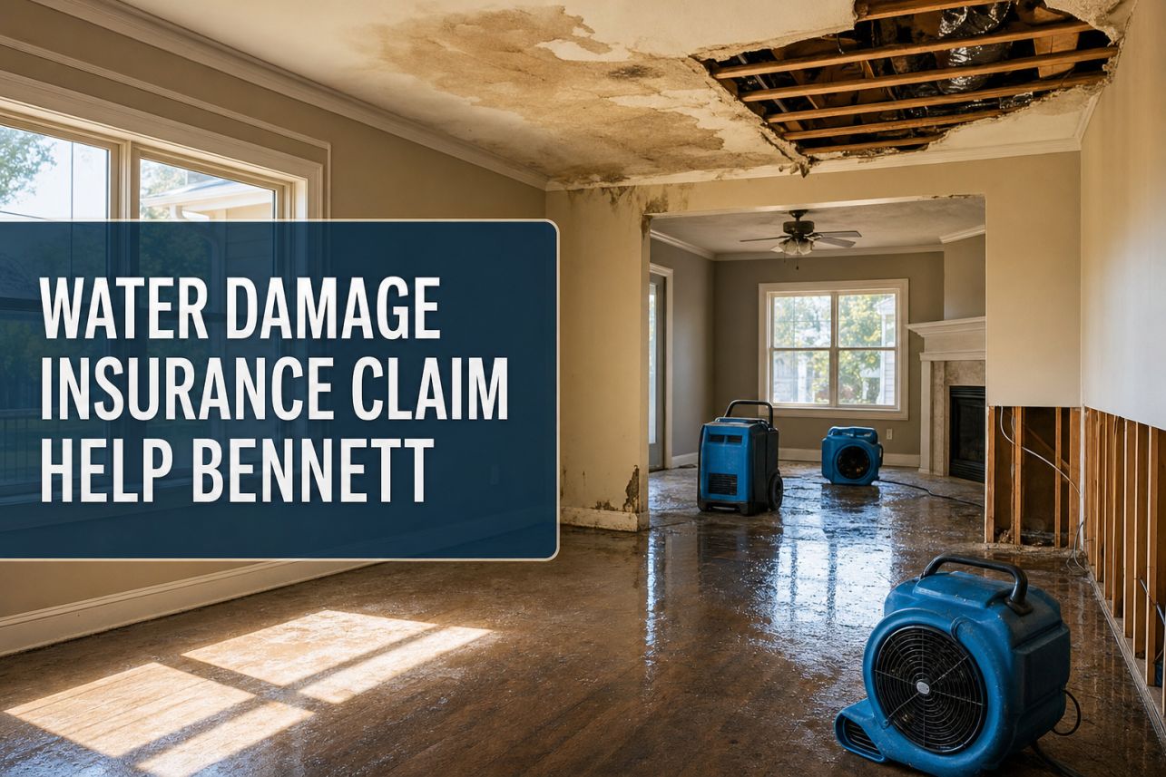 Water Damage Insurance Claim Help Bennett — Water damage insurance claim help bennett services for local customers.