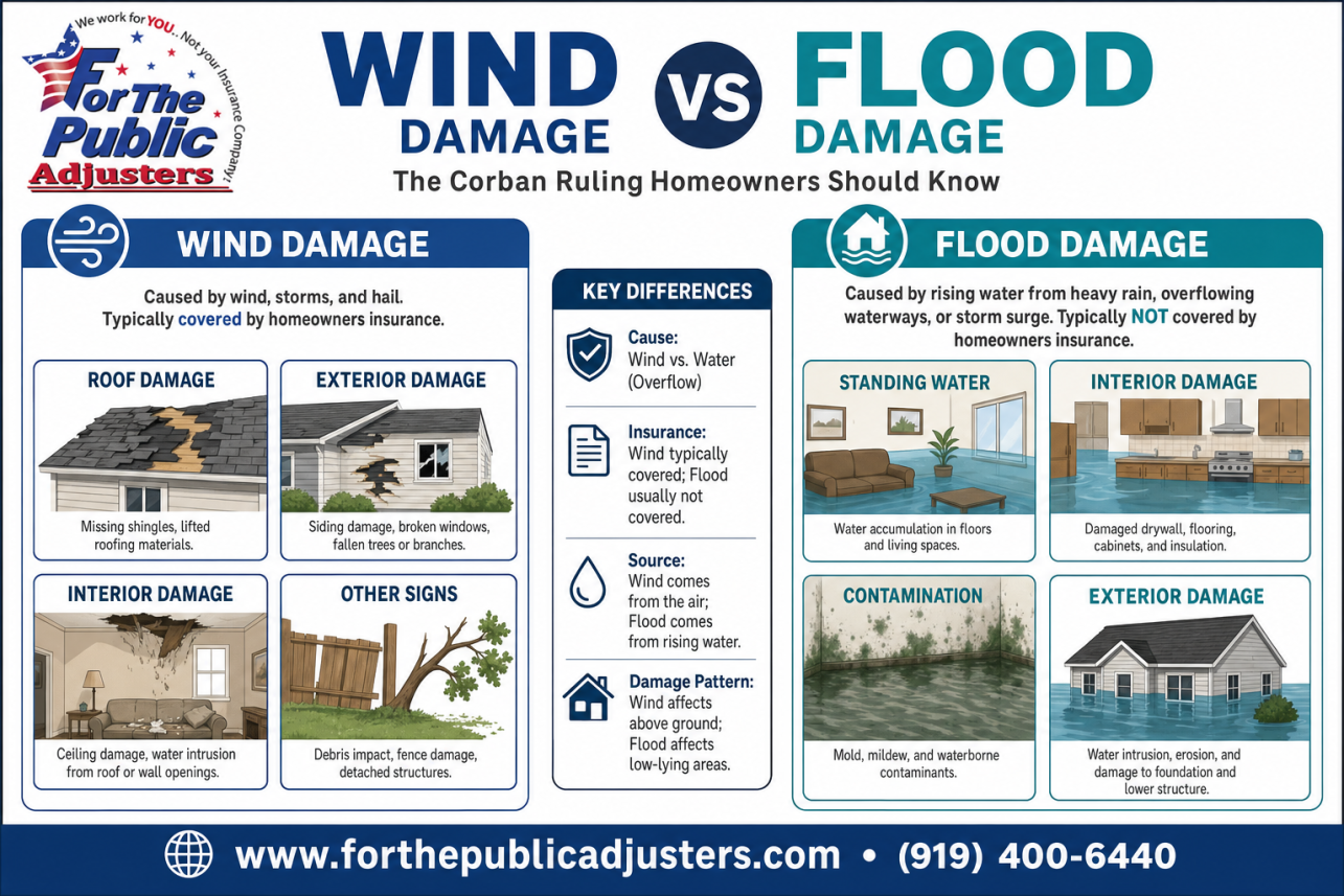 Wind Vs Flood Damage Infographic