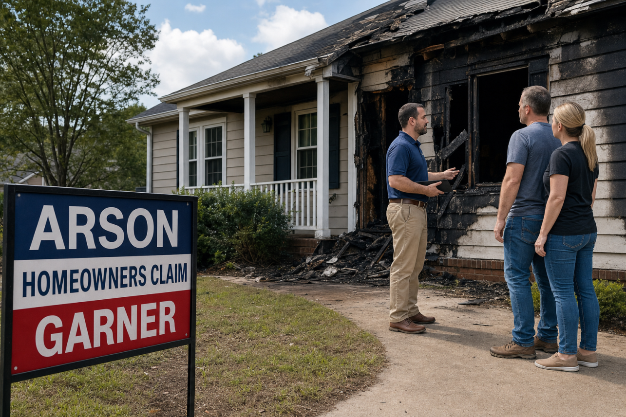 Arson Homeowners Claim Garner — What should I avoid saying or doing while the insurer investigates my fire loss in Garner?.