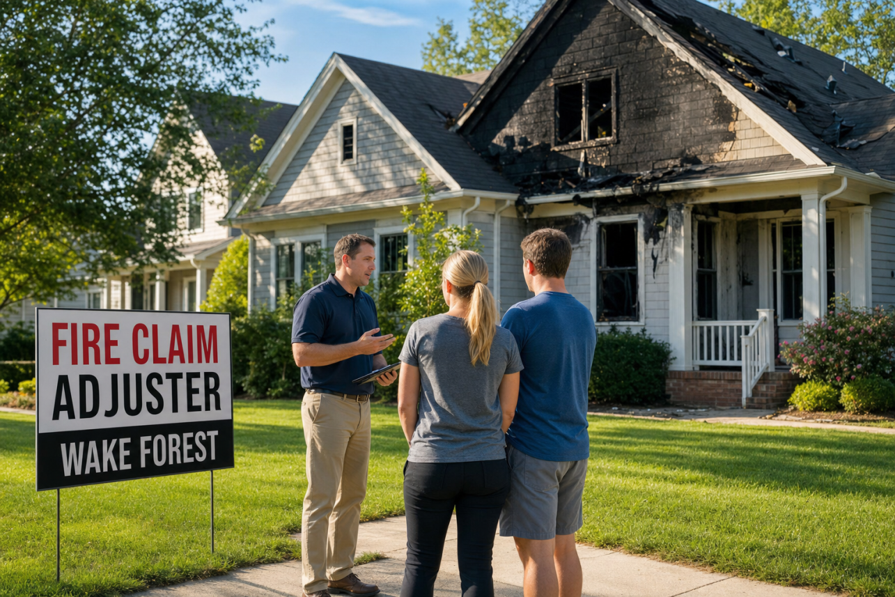 Fire Claim Adjuster Wake Forest — Why is the insurance company's offer so much lower than my contractor's rebuild estimate?. This gap is the most common reason Wake Forest homeowners call us. Ca.