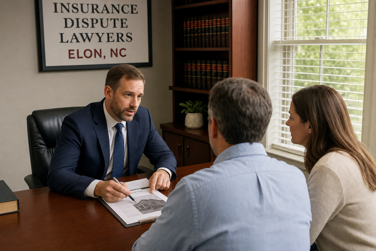 Insurance Dispute Lawyers Elon NC — What types of property claims do you handle for homeowners in Elon and Alamance County?.