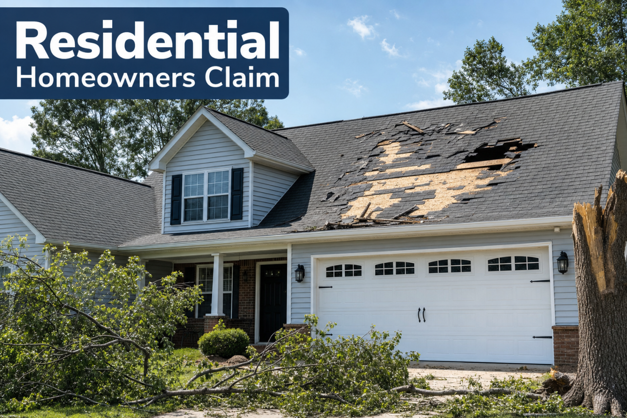 Residential Homeowners Claim Burlington, NC — Residential Homeowners Claim services for local customers.