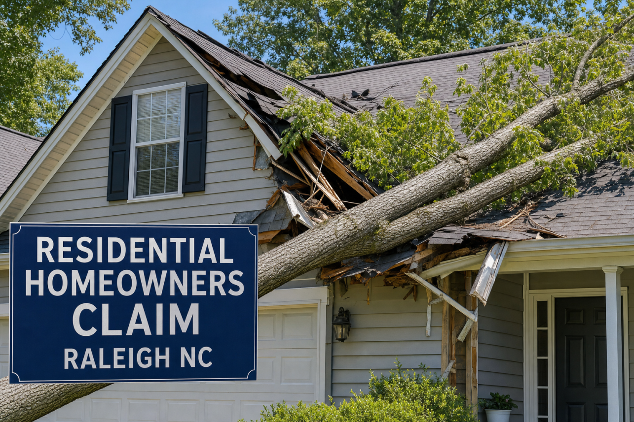 Residential Homeowners Claim Raleigh NC — Residential Homeowners Claim Raleigh NC services for local customers.