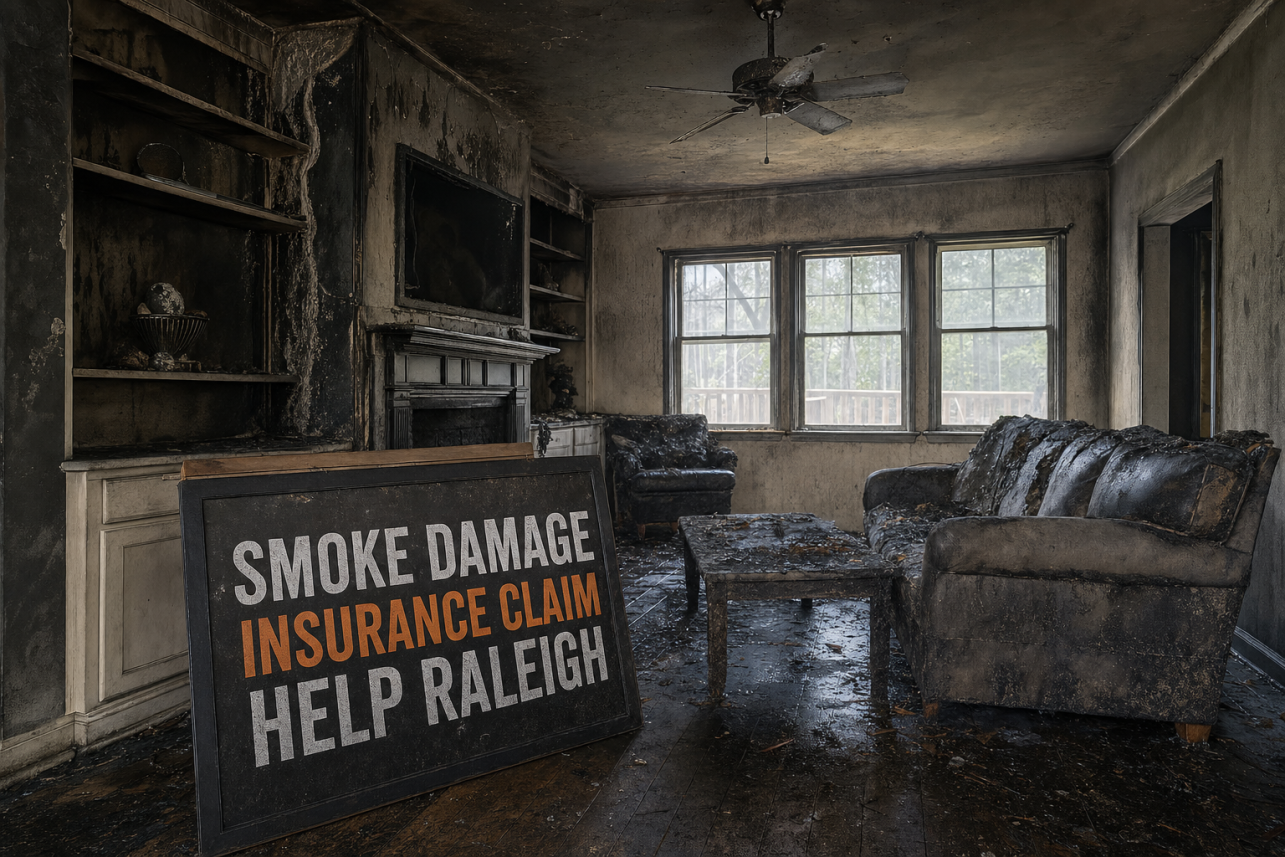 Smoke Damage Insurance Claim Help Raleigh — Smoke Damage insurance Claim help Raleigh services for local customers.