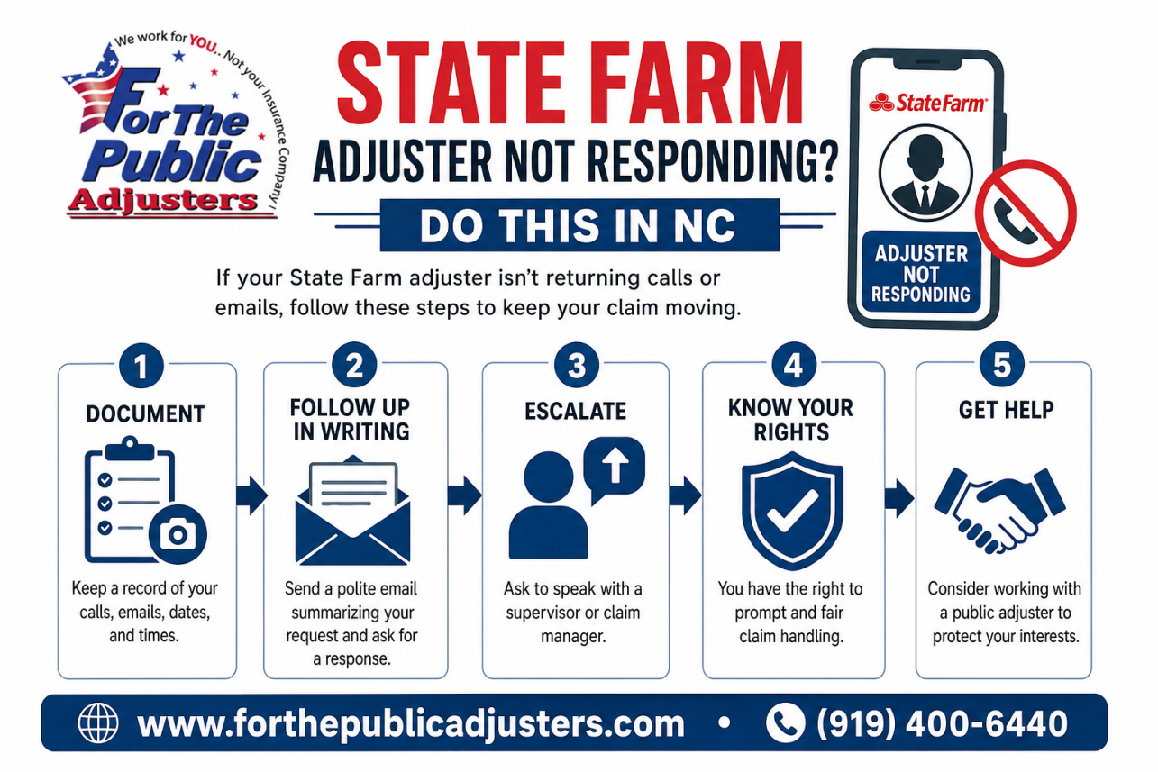 State Farm Adjuster Not Responding Infographic