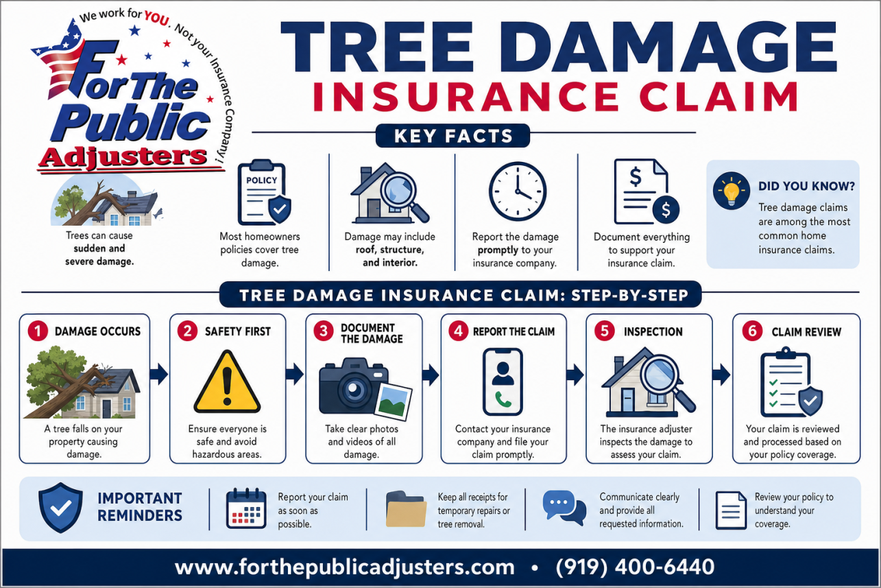 Tree Damage Insurance Claim Infographic