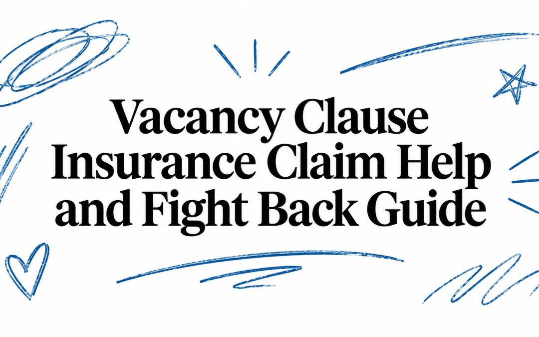 Vacancy Clause Insurance Claim Help and Fight Back Guide
