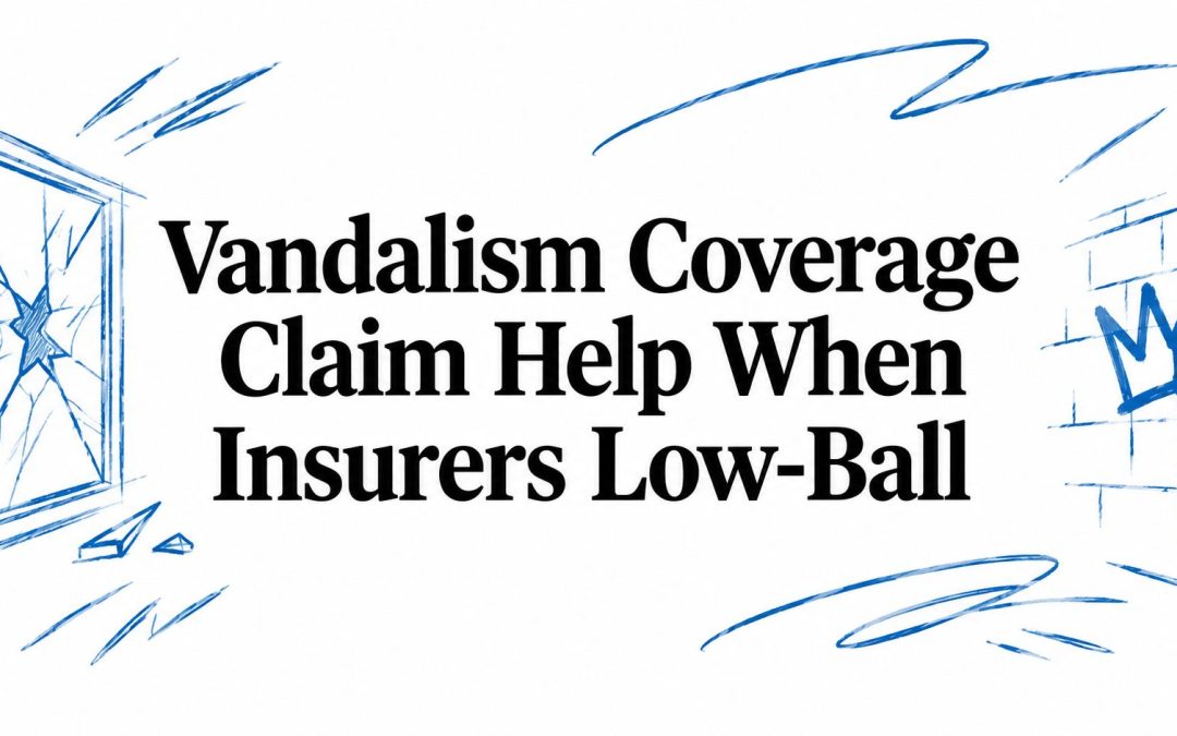 Vandalism Coverage Claim Help When Insurers Low-Ball