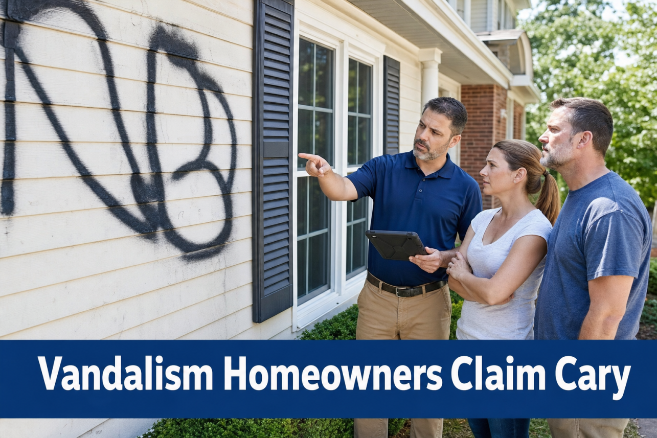 Vandalism Homeowners Claim Cary — Why is the insurer's offer so much lower than my contractor's estimate?. This is the most common call we get. The insurance company's adjuster often prices repa.
