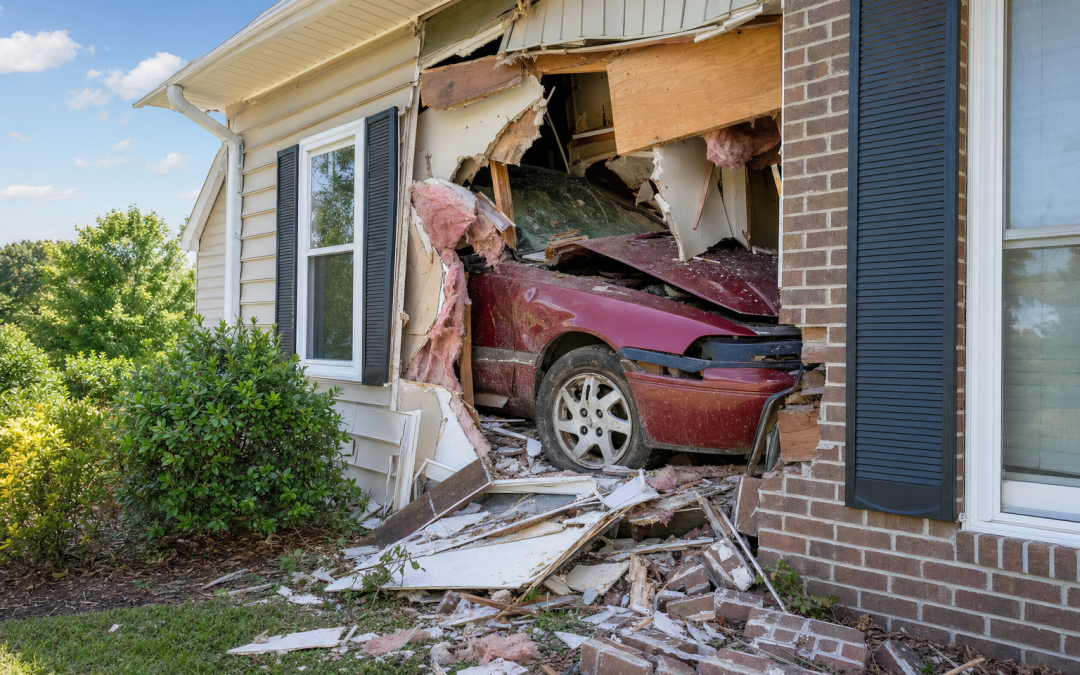 Car Hit My House in NC - Now What?