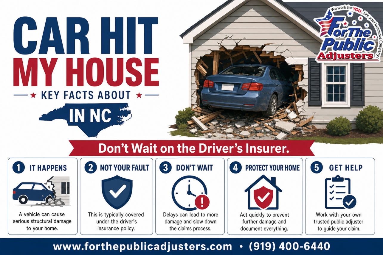 Car Hit My House in NC Infographic