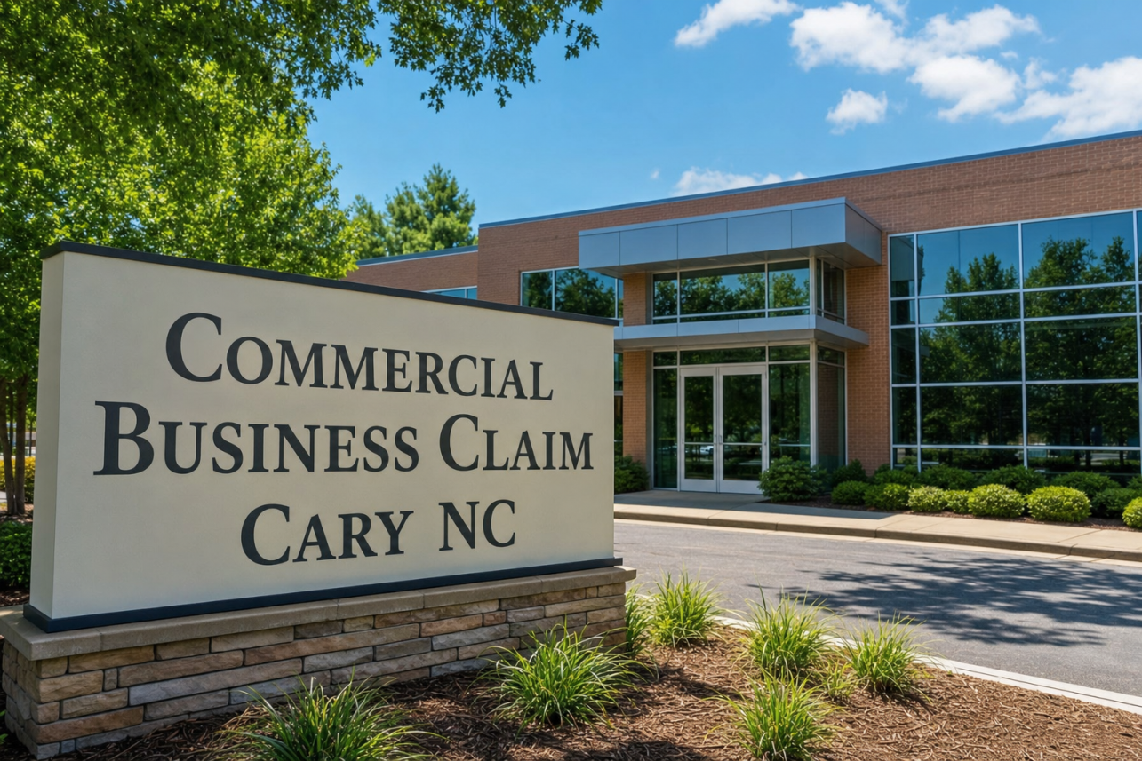 Commercial Business Claim Cary NC — Commercial Business Claim Cary NC services for local customers.