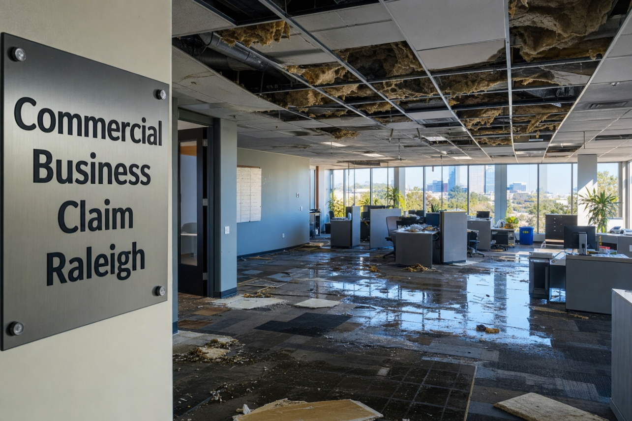 Commercial Business Claim Raleigh — What should I do first if my insurance company underpays my Commercial Business Claim raleigh?.