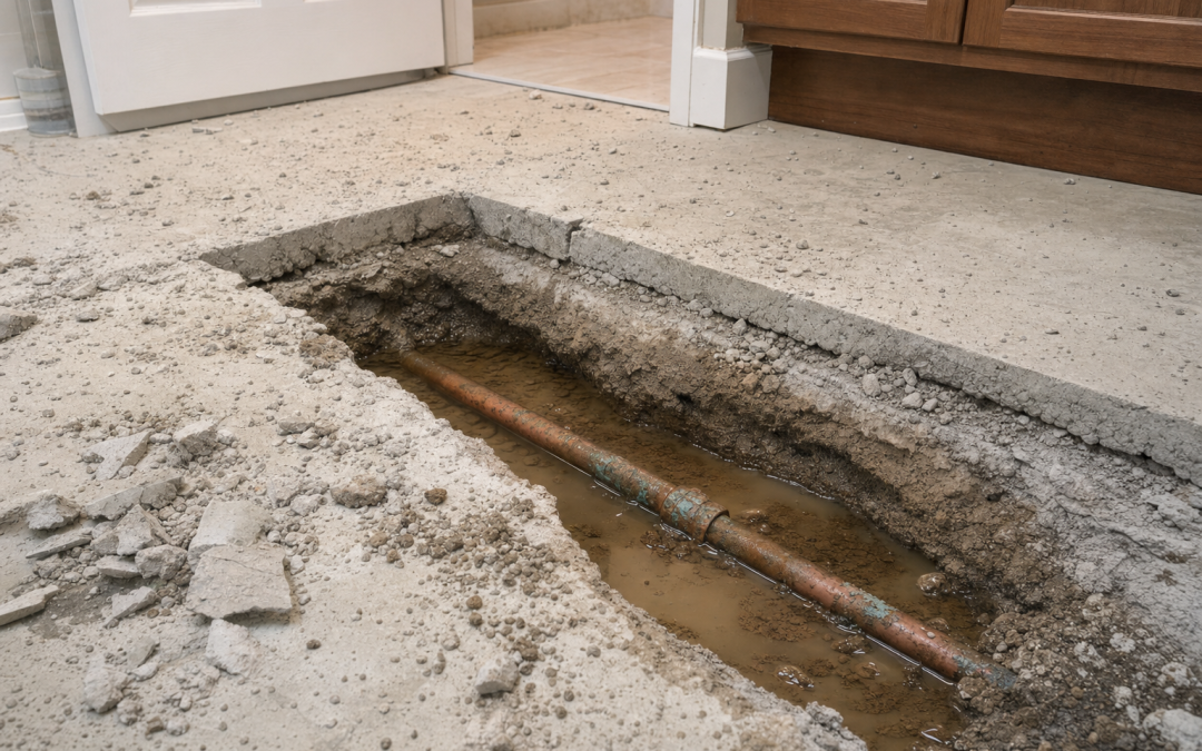 Slab leak insurance: Does Home Insurance Cover Broken Pipes Under Concrete Slab In NC Or VA?