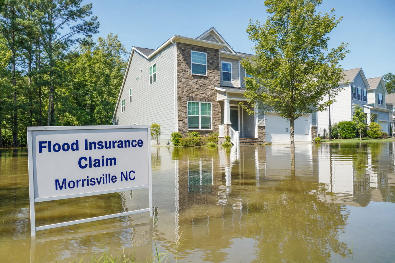 Flood Insurance Claim Morrisville NC — What does a public adjuster do for a Flood Insurance Claim Morrisville NC homeowners file after a storm?.