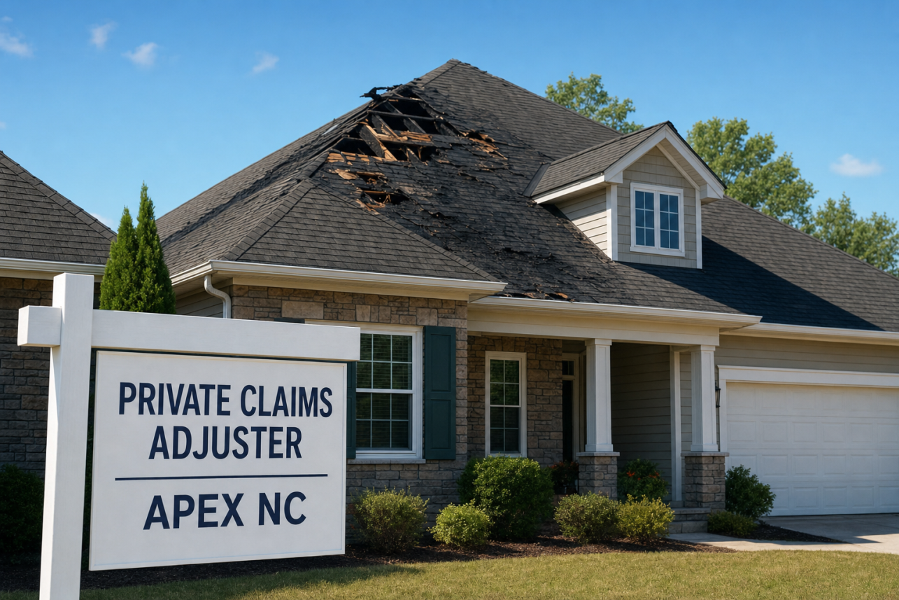 Private Claims Adjuster Apex NC — What does a Private Claims Adjuster Apex NC homeowner hires actually do for my insurance claim?.