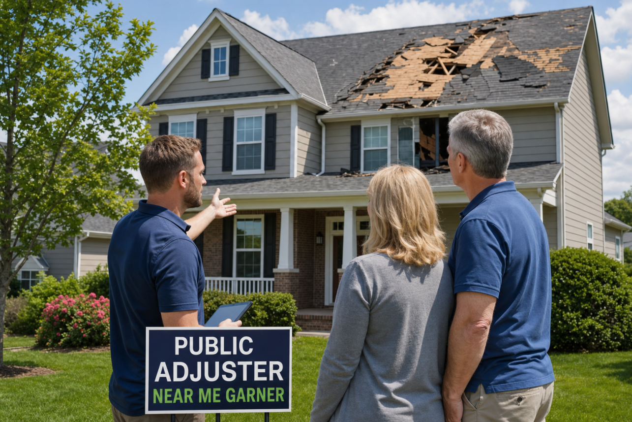 Public Adjuster Near Me Garner — What does a public adjuster cost, and is it worth it on a Garner claim?. Public adjusters in North Carolina work on contingency — a capped percentage of what th.