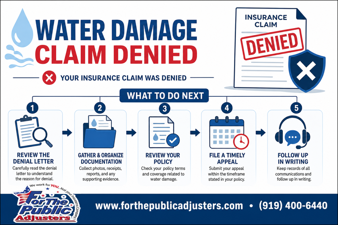 Water Damage Claim Denied Infographic