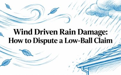 Wind Driven Rain Damage: How to Dispute a Low-Ball Claim